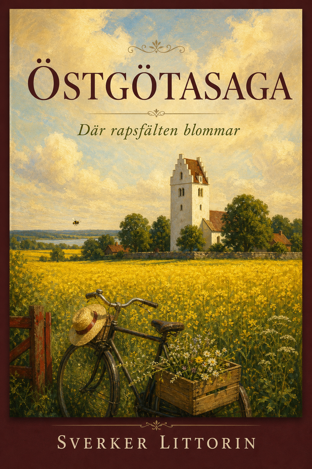 Bokomslag: Östgötasaga – Där rapsfälten blommar